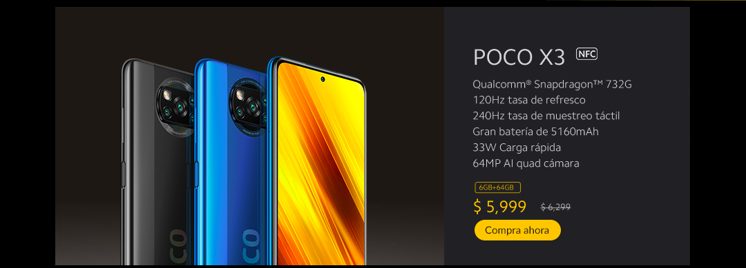 Nuevo POCO X3 NFC Compra en la Tienda Oficial Xiaomi Mexico